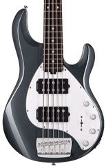 Sterling by Music Man StingRay 5 HH Charcoal Frost (kicsomagolt) - Elektromos basszusgitár