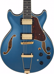 Ibanez AMH90 Prussian Blue Metallic - Szemiakusztikus gitár
