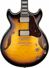 Ibanez AM93QM Antique Yellow Sunburst - Szemiakusztikus gitár