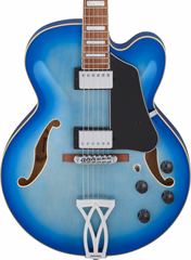 Ibanez AF75B Jet Blue Burst - Szemiakusztikus gitár
