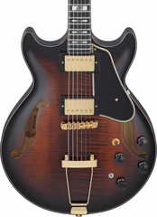 Ibanez AMH100FM Dark Violin Sunburst - Szemiakusztikus gitár