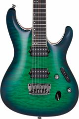 Ibanez S6521Q Surreal Blue Burst - Elektromos gitár