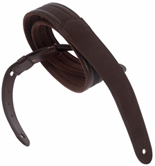 Taylor Taylor Slim Vegan Leather Strap, Chocolate Brown - Gitár hevederek