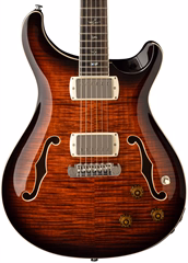 PRS SE Hollowbody II Piezo Orange Tiger Smokeburst 2026 - Szemiakusztikus gitár