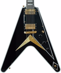 Gibson Custom Shop 2025 Flying V Ebony - Elektromos gitár