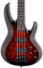 ESP LTD B-204DX Red Burst - Elektromos basszusgitár