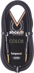 Bespeco Rockit Color Black 6m Jack - Hangszer kábel