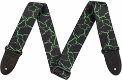 Jackson Poly Strap Green Crackle - Gitár hevederek