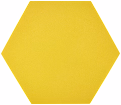 Pyramid Hexagon Yellow - Akusztikai elem