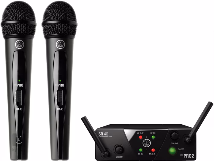 AKG WMS40 Mini2 Vocal Set Dual US45A/C - Duális vezeték nélküli szett