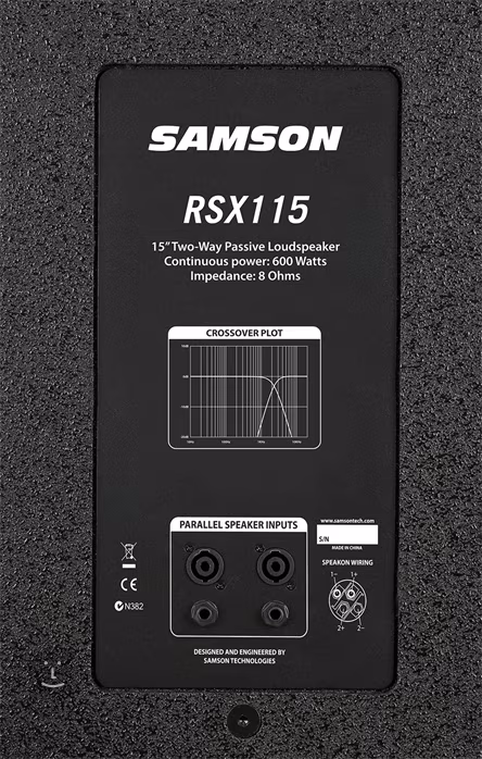 Samson RSX-115 - Passzív hangfal