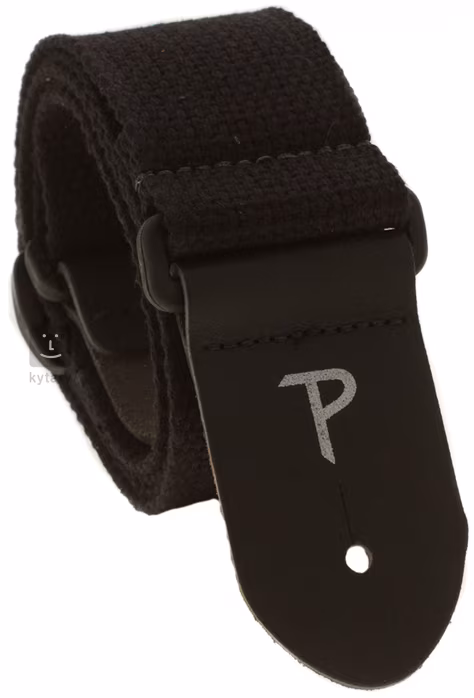 Perri's Leathers 1680 Basic Cotton Black - Gitár hevederek