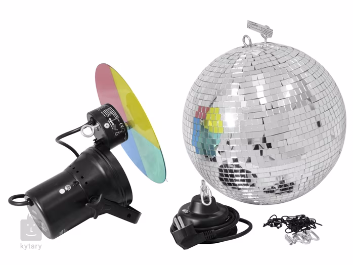 Eurolite Mirrorball 30 cm Set with Pinspot and Motor - Diszkó tükörgömb