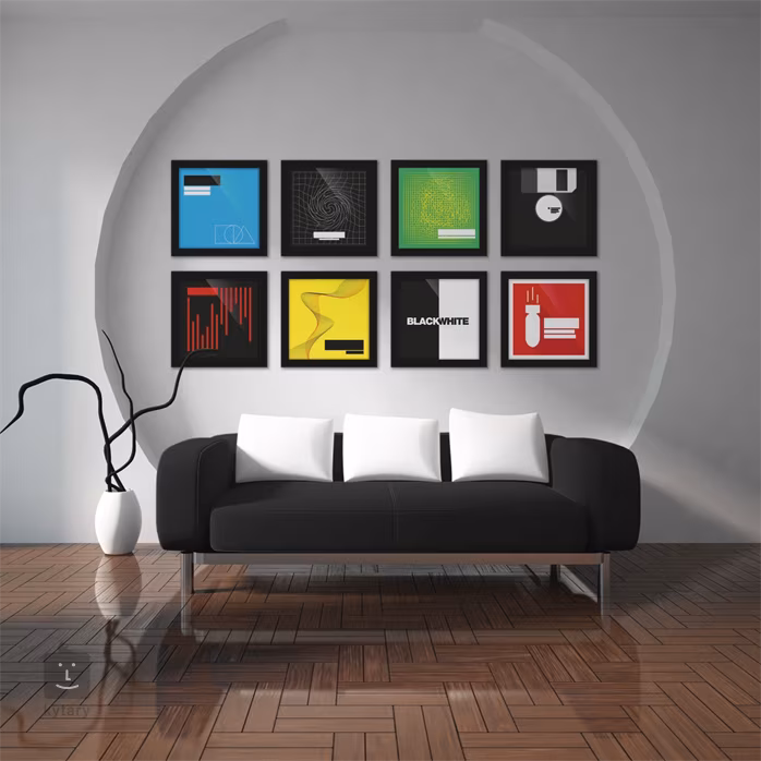 Glorious Vinyl Frame Set 12" Black - Vinyl hanglemez keret