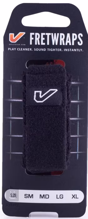 Gruvgear FretWraps Black Large - Húr tompító