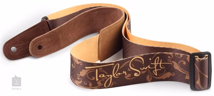 Taylor Taylor Swift Signature Guitar Strap, Brown - Gitár hevederek