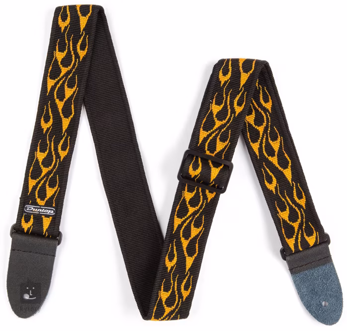 Dunlop Classic Strap Flame Orange - Gitár hevederek