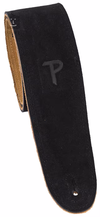 Perri's Leathers 202 Soft Suede Black - Gitár hevederek