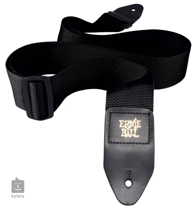 Ernie Ball Polypro Strap Black - Gitár hevederek