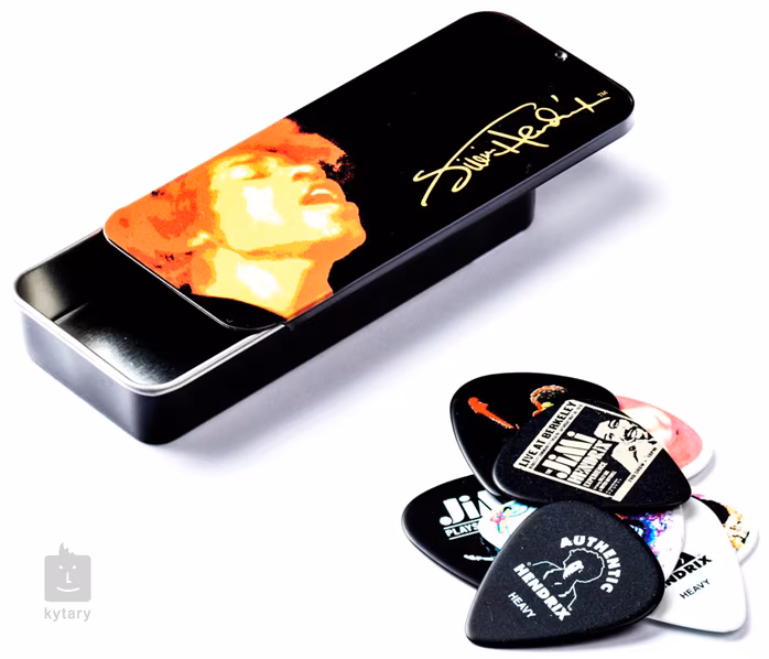 Dunlop Jimi Hendrix Pick Tin Electric Ladyland - Signature pengetők