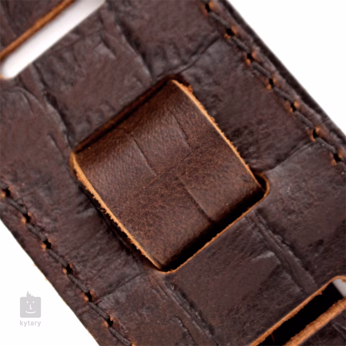 Richter Raw II Contour Croc Brown - Gitár hevederek