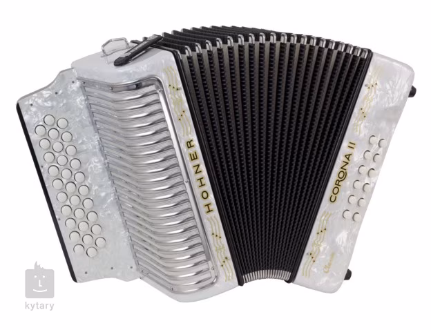 Hohner Corona II GCF, white - Diatonikus tangóharmonika