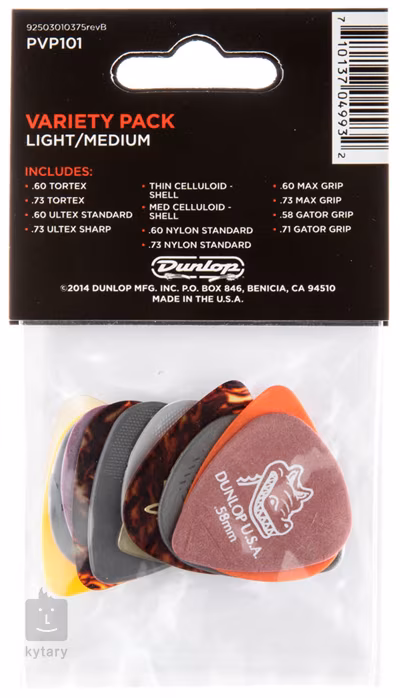 Dunlop Variety Pack Light/Medium - Pengetők
