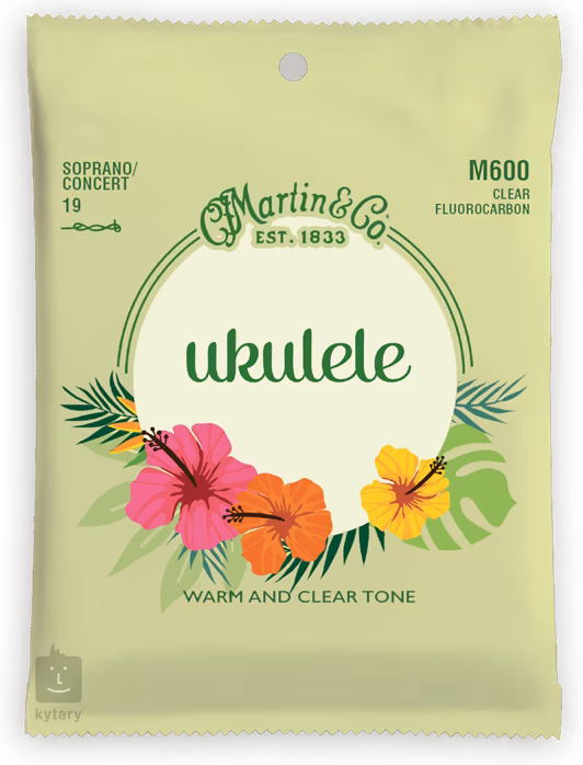 Martin Clear Fluorocarbon Soprano/Concert - Soprano/koncert ukulelé húrok