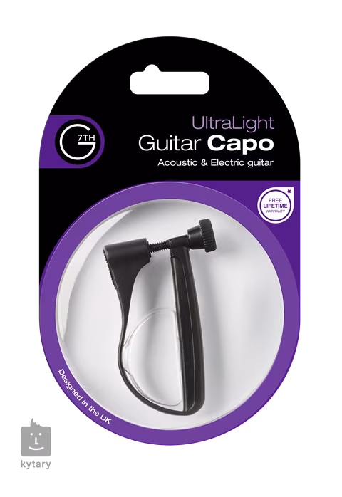 G7th UltraLight 6-String Black - Kapodaszter