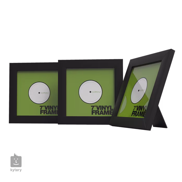 Glorious Vinyl Frame Set 7" Black - Vinyl hanglemez keret