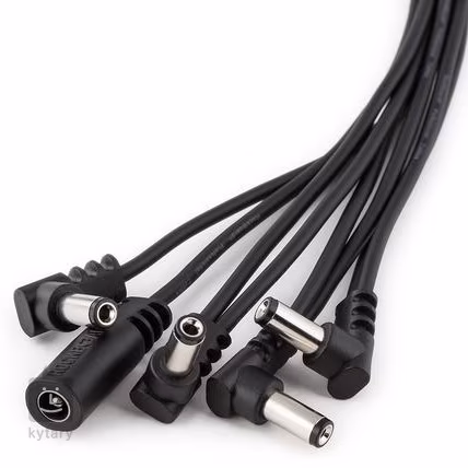Rockboard Flat Daisy Chain Cable - 8 Outputs, Angled - Tápegység
