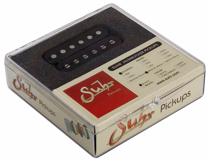 Suhr Aldrich, Hot Humbucker Pickup, Bridge, 50mm, Black - Elektromos gitár hangszedő