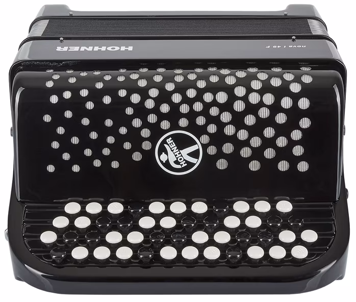 Hohner Nova I 49 F, black, B-System - Kromatikus tangóharmonika