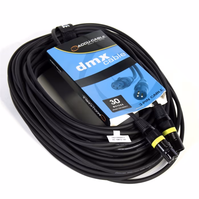 ADJ AC-DMX3/30 3 p. XLRm/3 p. XLRf 30m DMX - DMX kábel