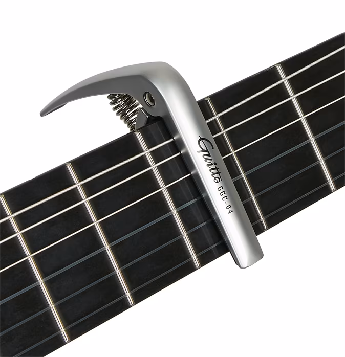 Guitto GGC-04 Metal Capo Classical Silver - Kapodaszter