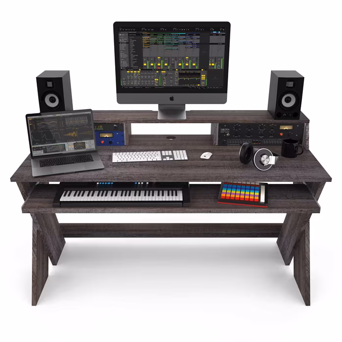Glorious Sound Desk Pro Walnut - Stúdió íróasztal