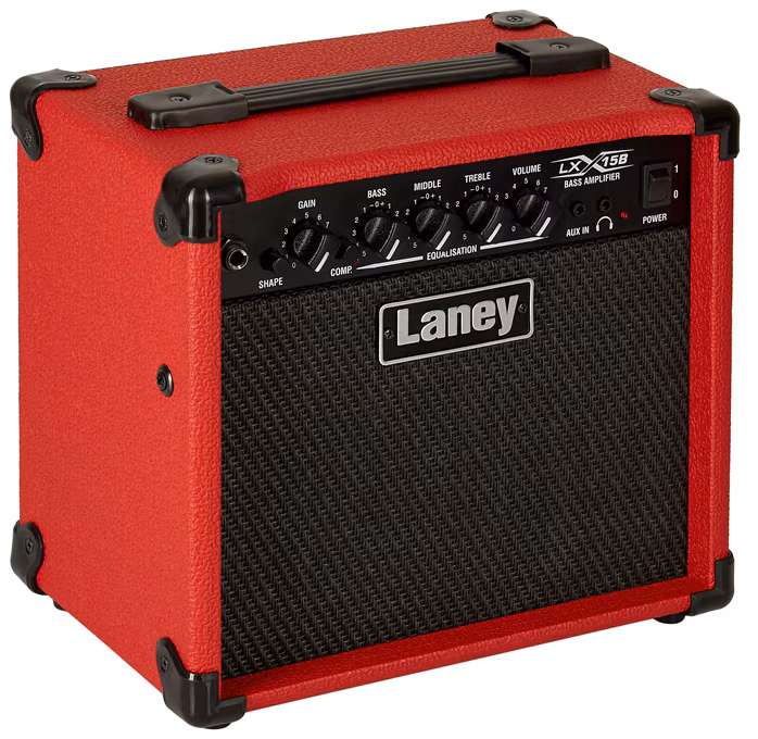 Laney LX15B RED - Tranzisztoros basszusgitár kombó