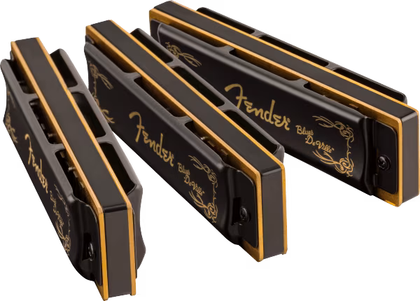 Fender Blues DeVille Harmonica Pack of 3 with Case - Szájharmonika szett