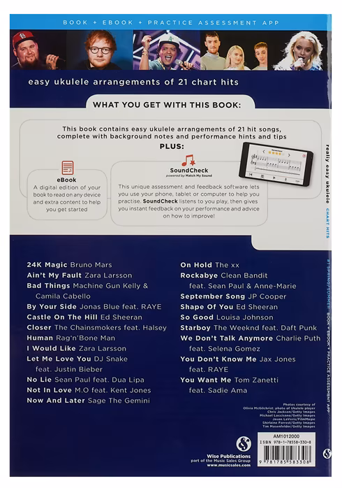 MS Really Easy Ukulele: Chart Hits - #1 Spring/Summer 2017 - Ukulelé kotta