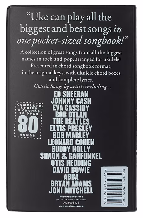 MS The Little Black Book Of Classic Songs (Ukulele) - Ukulelé kotta