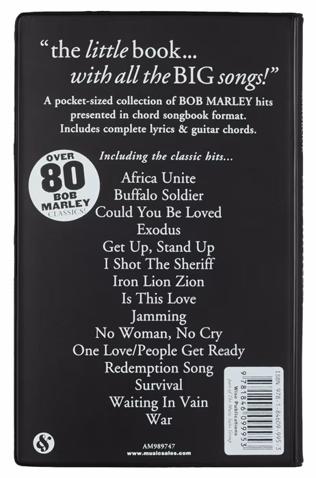 MS The Little Black Songbook: Bob Marley - Énekeskönyv