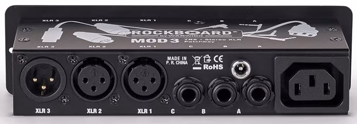 Rockboard MOD 3 V2 - All-in-One TRS & XLR Patchbay for Vocalists & Acoustic Players - Patchbay