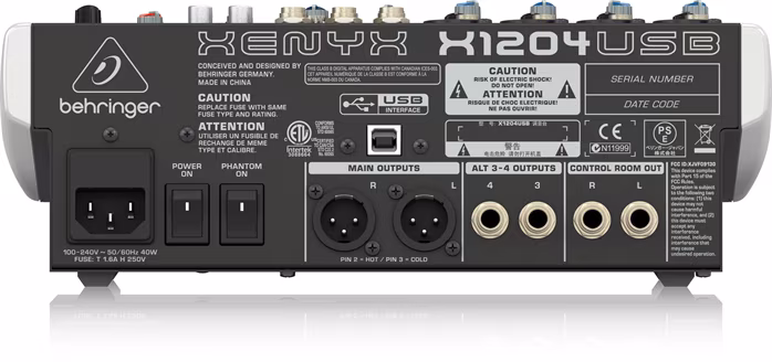 Behringer Xenyx X1204USB - Analóg keverő pultok