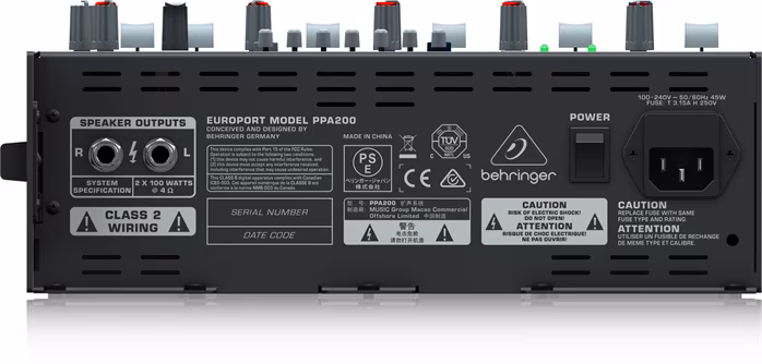 Behringer PPA200 - Komplett hangosítási rendszer