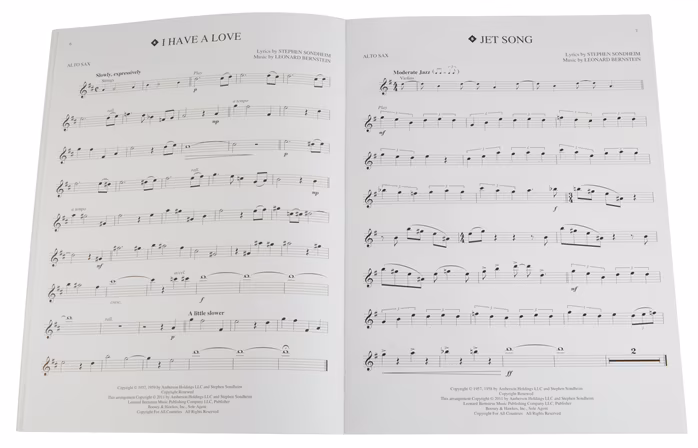 MS West Side Story Play-Along for Alto Sax - Szaxofon kotta