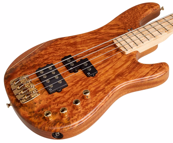 Sandberg California VM 4 35 NAT MT Thuya Top BEMFB MHS GHW - Elektromos basszusgitár