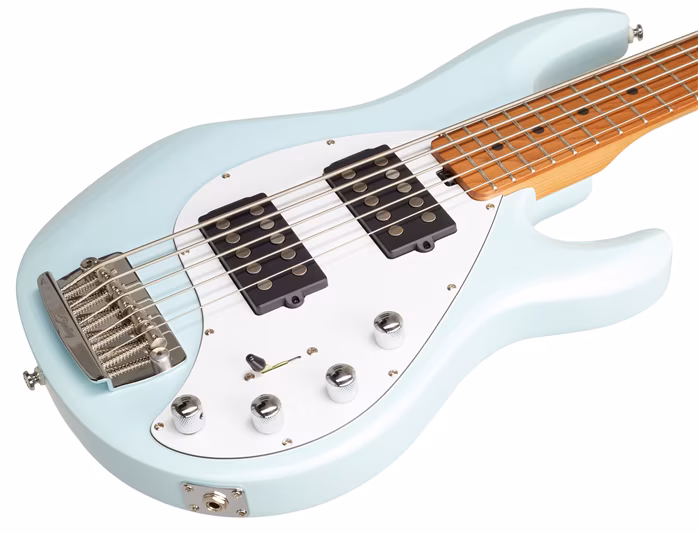 Sterling by Music Man StingRay5 HH Daphne Blue Limited - Elektromos basszusgitár