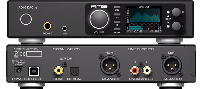 RME ADI-2 DAC FS - Felület