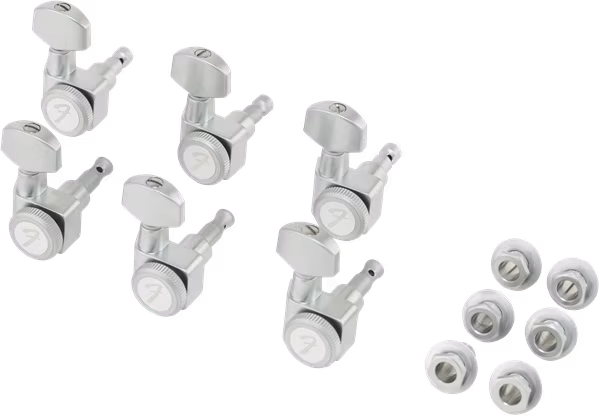 Fender Locking Tuning Machines, Brushed Chrome - Gitár mechanika