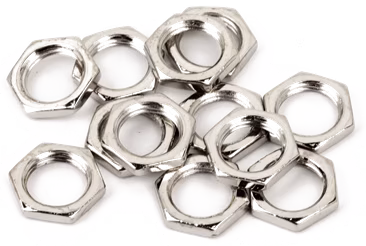 Fender Potentiometer Nuts, Nickel - Gitár tartozék